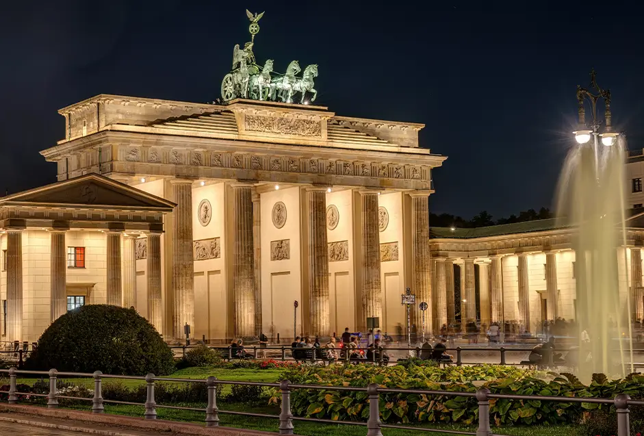 Das Brandenburger Tor bei Nacht Das Brandenburger Tor bei Nacht